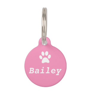 Placa Para Mascotas Etiqueta del mascota de la impresión de la pata