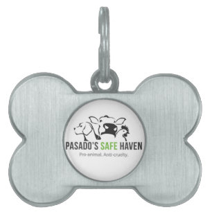 Placa Para Mascotas Etiqueta del mascota del logotipo del santuario