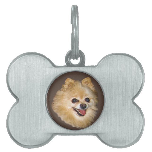 Placa Para Mascotas Etiqueta del personalizable del perro de (Frente)