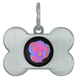 Placa Para Mascotas Etiqueta Fluorescente de tulipet