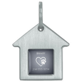 Placa Para Mascotas Etiqueta identificativa personalizada para perro c