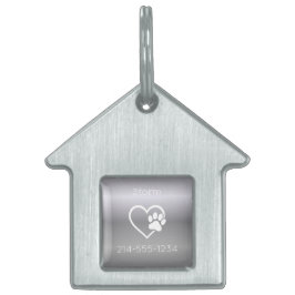 Placa Para Mascotas Etiqueta identificativa personalizada para perro E