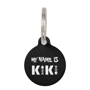 Placa Para Mascotas Etiqueta Kiki Cat Pet ID