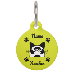 Placa Para Mascotas etiqueta mascota de accesorios para amantes de gat