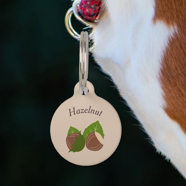 Placa Para Mascotas Etiqueta para mascota con avellanas (Hazelnuts Pet Tag)