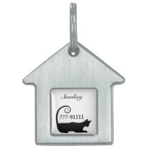 Etiqueta personalizada caprichosa del gato