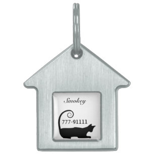 Placa Para Mascotas Etiqueta personalizada caprichosa del gato