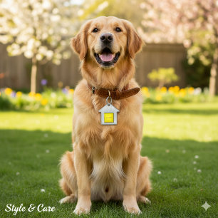 Placa Para Mascotas Etiqueta personalizada con forma de casa para masc