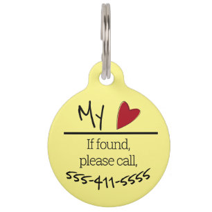 Placa Para Mascotas Etiqueta personalizada de identificación de perro 