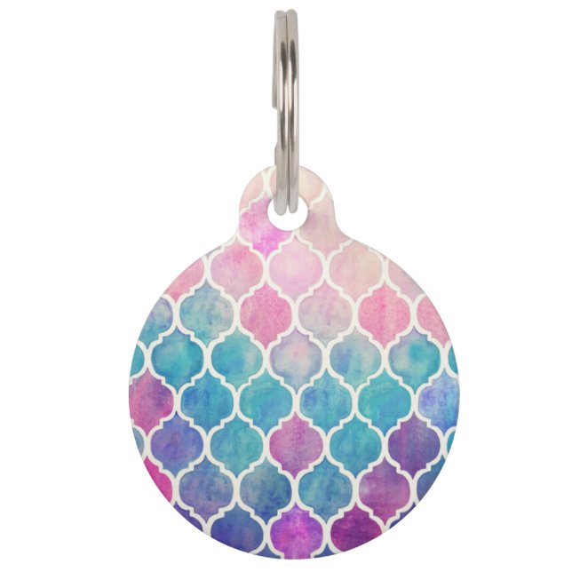 Placa Para Mascotas Etiqueta personalizada de la identificación del (Anverso)