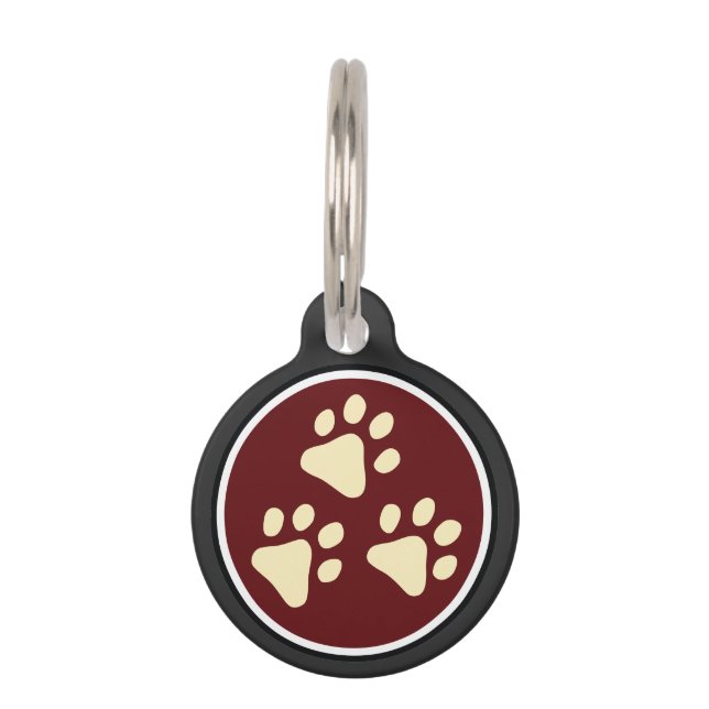 Placa Para Mascotas Etiqueta personalizada de mascota #Tripawds (Reverso)