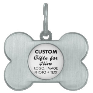 Placa Para Mascotas Etiqueta personalizada de perro con forma de hueso