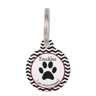 Placa Para Mascotas Etiqueta personalizada impresión linda del mascot