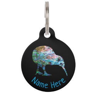 PLACA PARA MASCOTAS ETIQUETA PERSONALIZADA PARA MASCOTA DE KIWI DE NUE