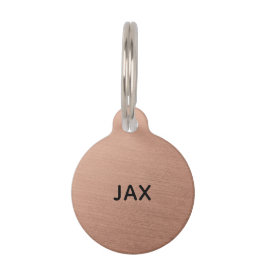 Placa Para Mascotas Etiqueta Personalizada para Mascota Minimalista No