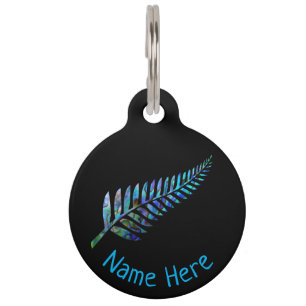 PLACA PARA MASCOTAS ETIQUETA PERSONALIZADA PARA MASCOTAS DE HELECHO Y 