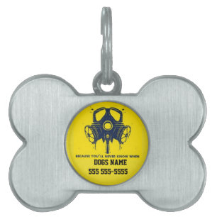 PLACA PARA MASCOTAS ETIQUETA PREPPER DEL PERRO