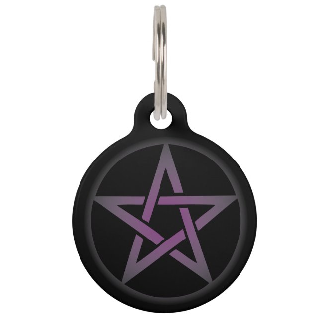 Placa Para Mascotas Etiqueta protectora de mascotas Pentacle (Anverso)