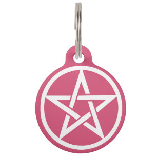 Placa Para Mascotas Etiqueta protectora del mascota del rosa del