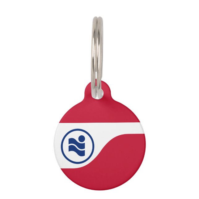 Placa Para Mascotas Etiqueta redonda de mascotas (Anverso)