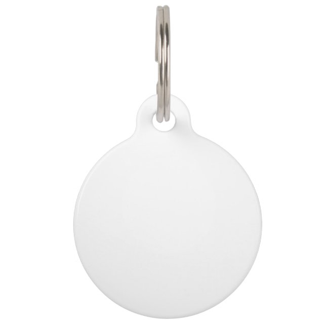 Placa Para Mascotas Etiqueta redonda de mascotas (Anverso)