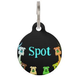 Placa Para Mascotas Etiqueta redonda de mascotas