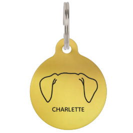 Placa Para Mascotas Etiqueta redonda de mascotas