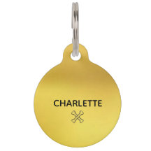 Etiqueta redonda de mascotas