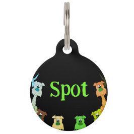 Placa Para Mascotas Etiqueta redonda de mascotas