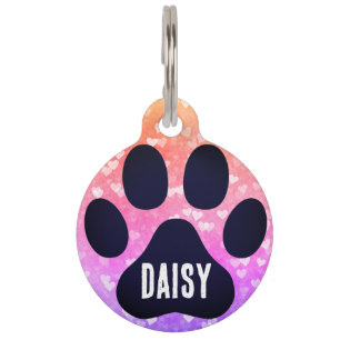 Placa Para Mascotas Etiqueta redonda de mascotas