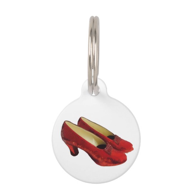 Placa Para Mascotas Etiqueta redonda para mascotas Zapatos de zapatill (Anverso)