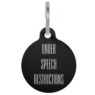 Placa Para Mascotas Etiqueta reversible del cuello - bajo