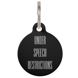Placa Para Mascotas Etiqueta reversible del cuello - bajo