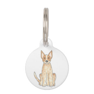 Placa Para Mascotas Etiqueta roja de la identificación del mascota de