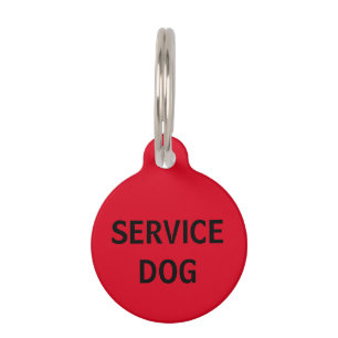Placa Para Mascotas Etiqueta roja personalizada del mascota del perro