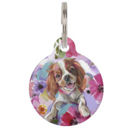 Placa Para Mascotas ETIQUETA| "Sunshine" Blenheim Cavalier Art