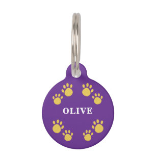 Placa Para Mascotas Etiqueta Única Personalizable, Patas