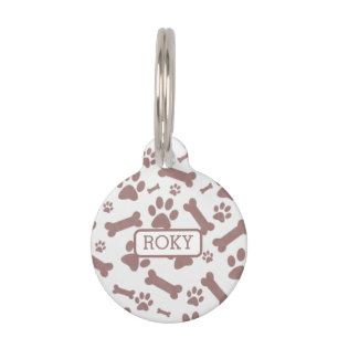 Placa Para Mascotas Etiquetas de identificación de perro personalizado