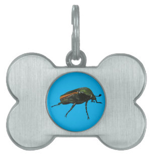 Placa Para Mascotas Etiquetas de marionetas de Beetle Bug