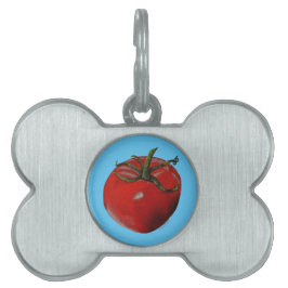 Placa Para Mascotas Etiquetas de mascotas de tomate