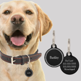 Placa Para Mascotas Etiquetas de nombre de mascota personalizadas - Mi