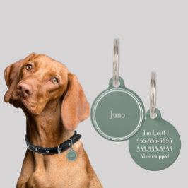 Placa Para Mascotas Etiquetas de nombres personalizados de identificac