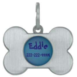 Placa Para Mascotas Etiquetas de perro de personalizable - Plata quema