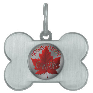 Placa Para Mascotas Etiquetas de recuerdo de mascotas de Canadá Regalo
