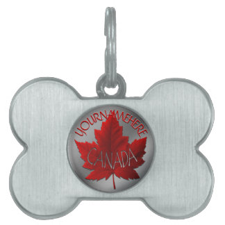 Placa Para Mascotas Etiquetas de recuerdo de mascotas de Canadá Regalo