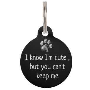 Placa Para Mascotas Etiquetas graciosas de nombre de perro Mascota - Ú