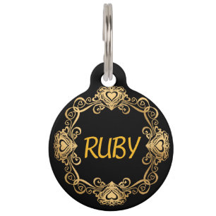 Placa Para Mascotas Extraño Mi Padre/Mamá Perro Corazón de Perro Númer