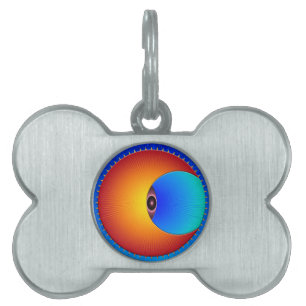 Placa Para Mascotas Eye Of The Sun Pet Tag