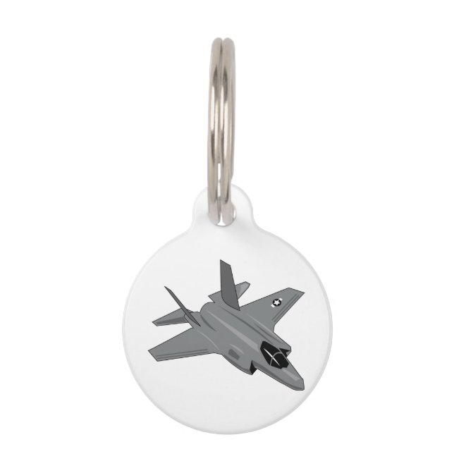 PLACA PARA MASCOTAS F-35 (Anverso)