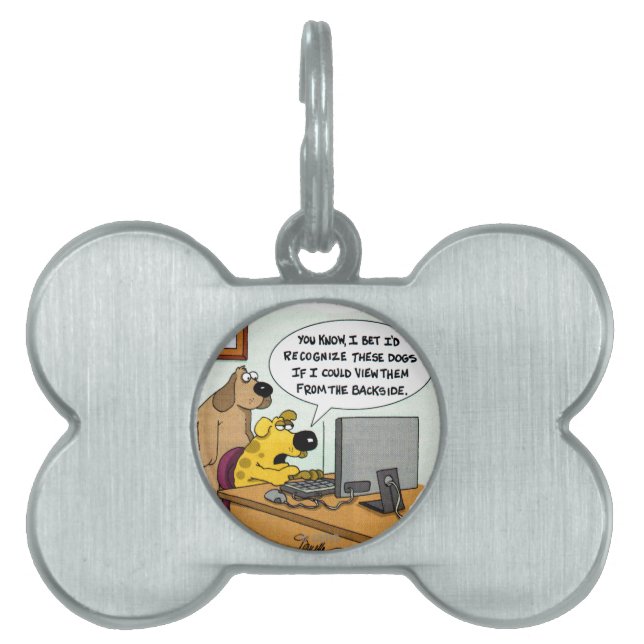 Placa Para Mascotas Facebook para los perros (Frente)
